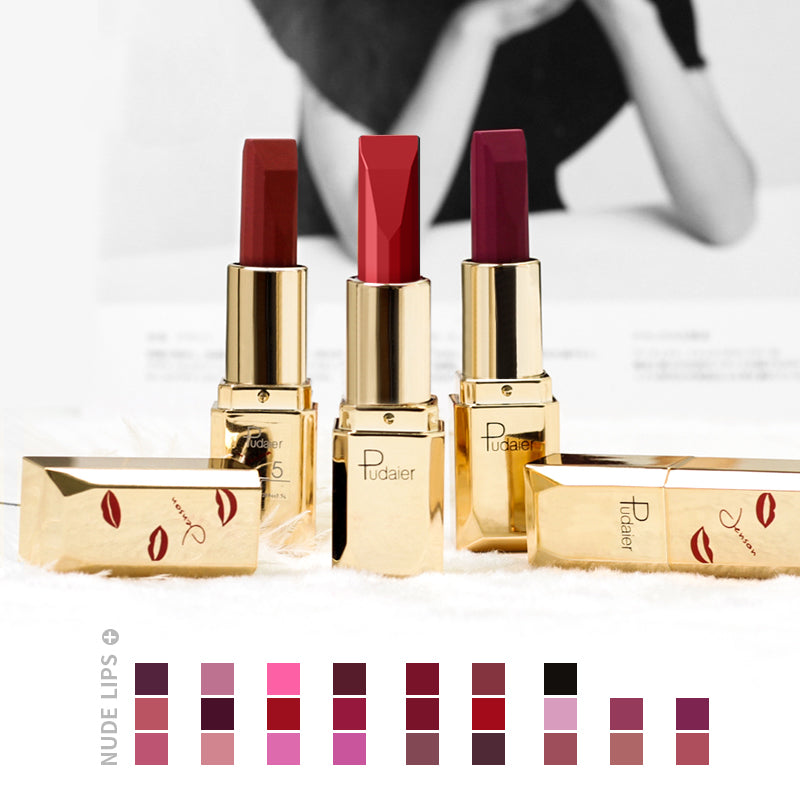 Pudaier® Matte Velvet Lipstick | Matte Finish | Lipstick Makeup