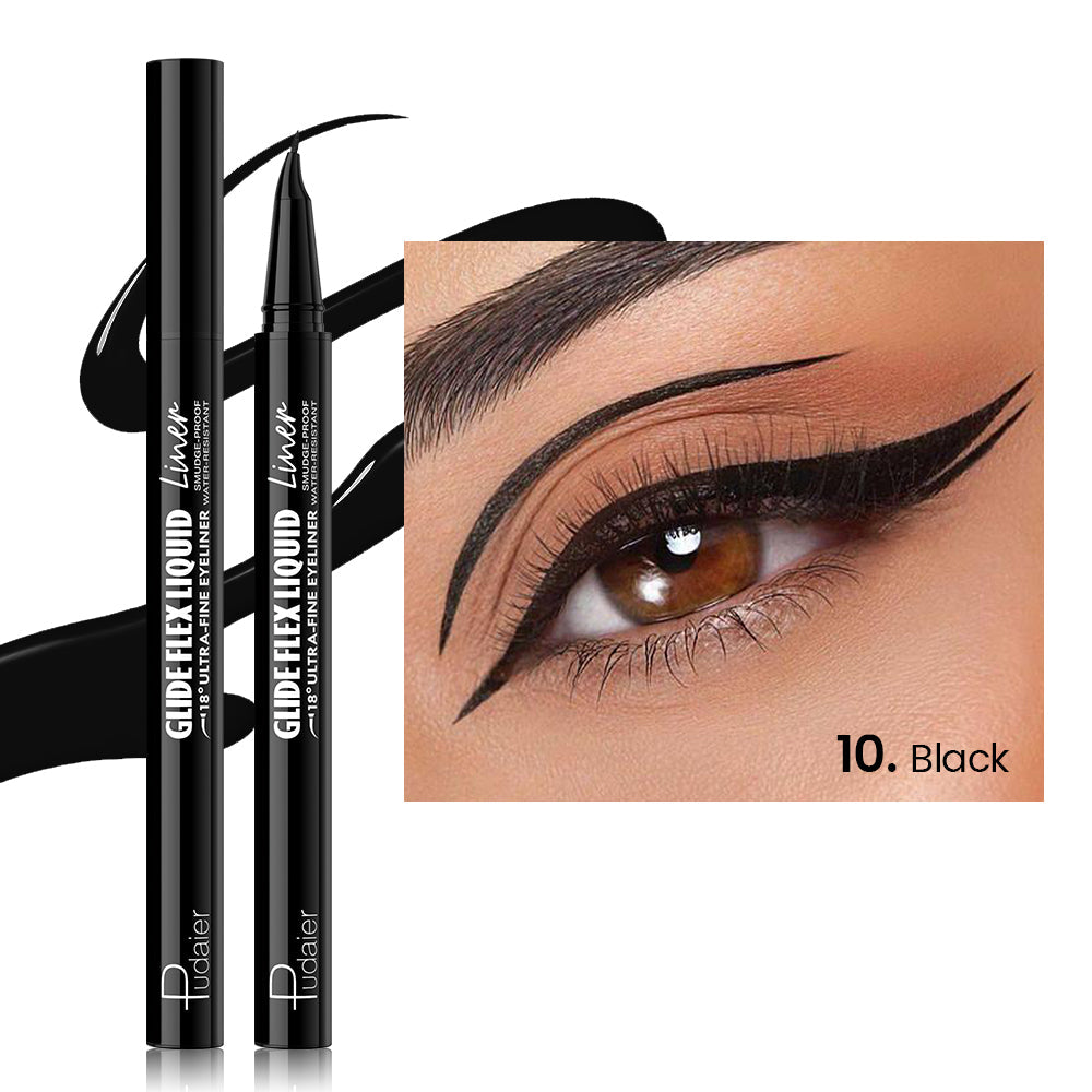 Curved Liquid Colored Eyeliner