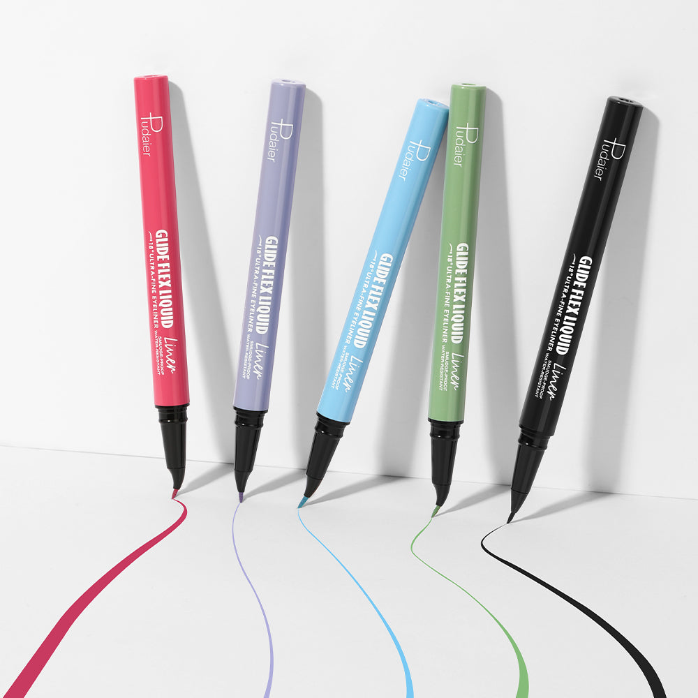 Curved Liquid Colored Eyeliner