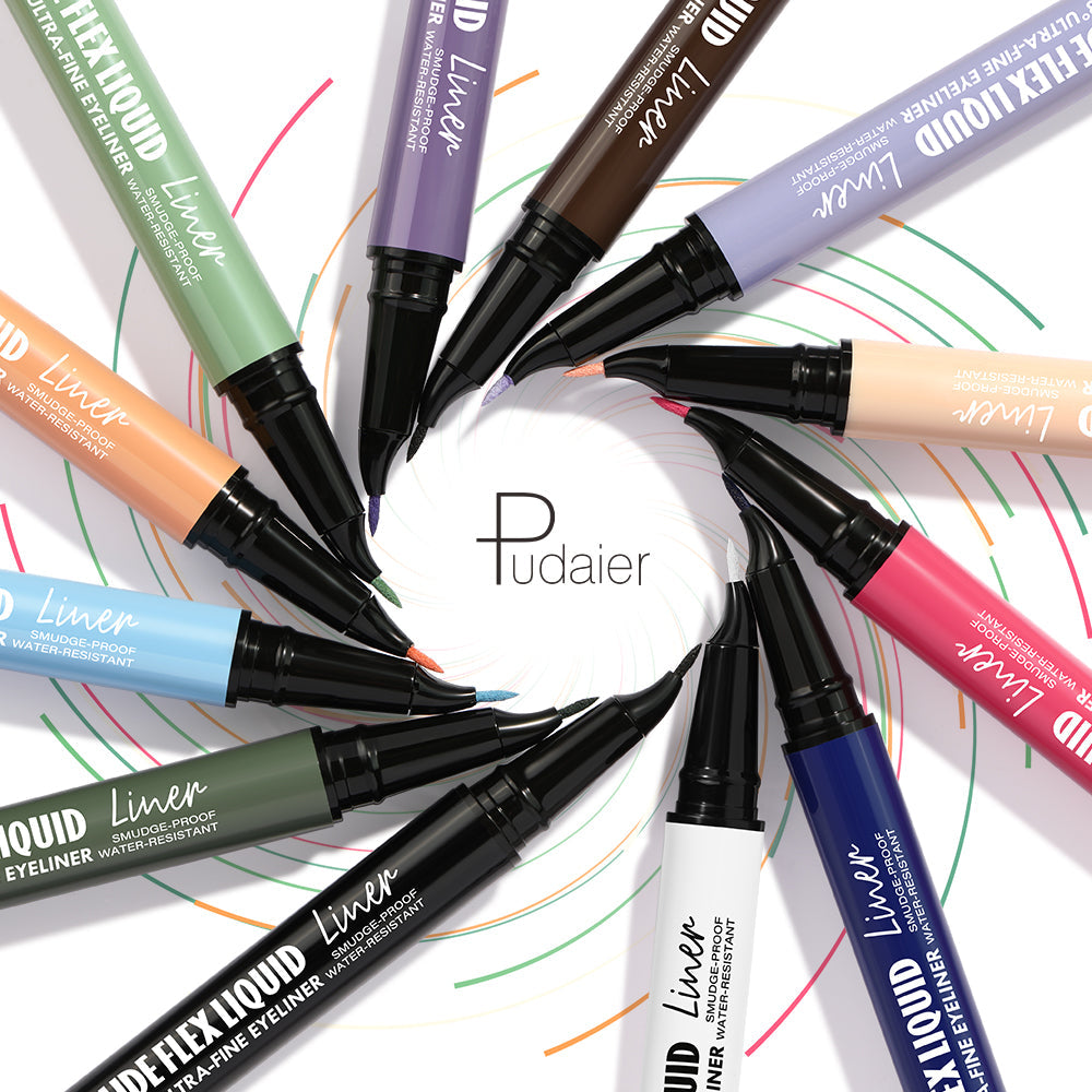 Curved Liquid Colored Eyeliner