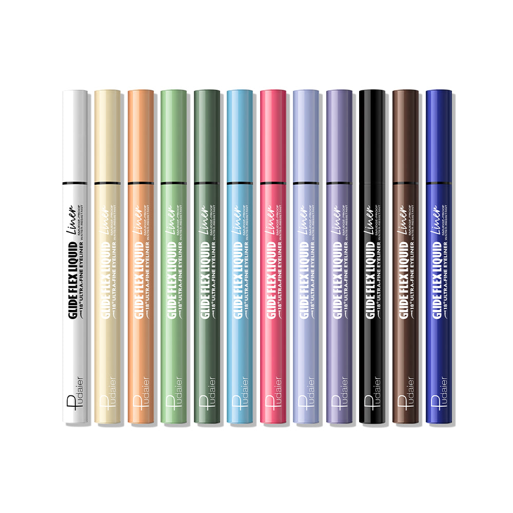 Curved Liquid Colored Eyeliner