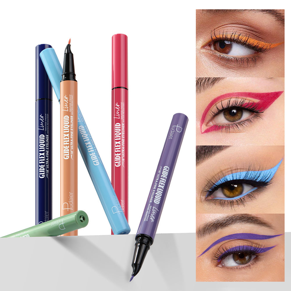 Curved Liquid Colored Eyeliner