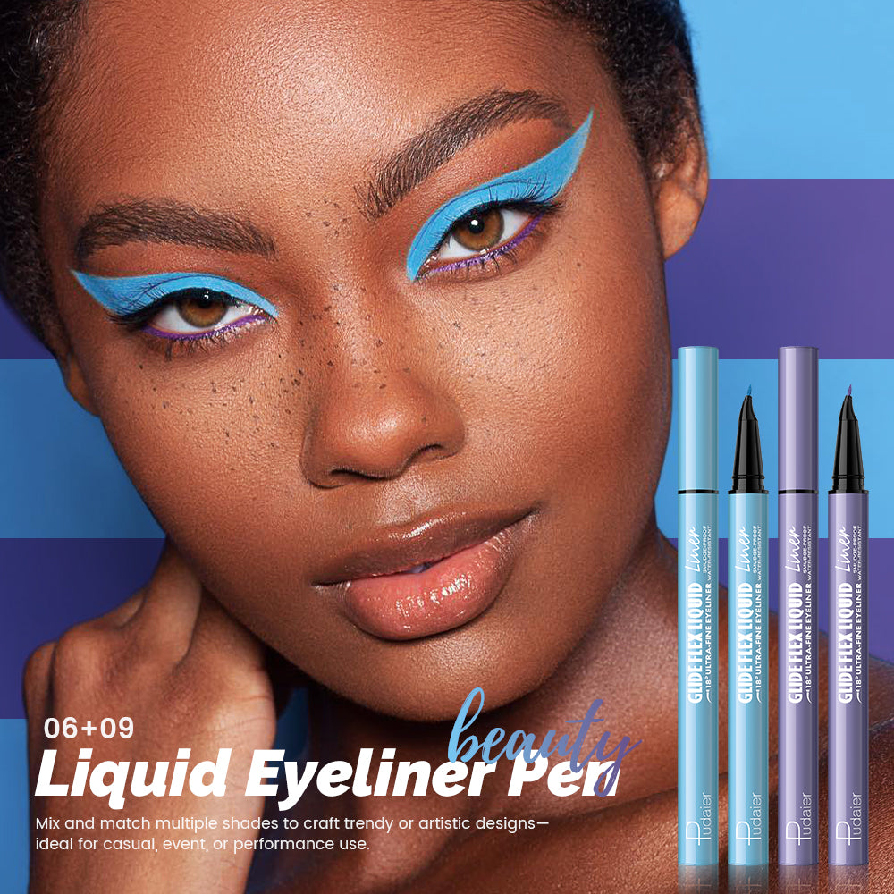 Curved Liquid Colored Eyeliner