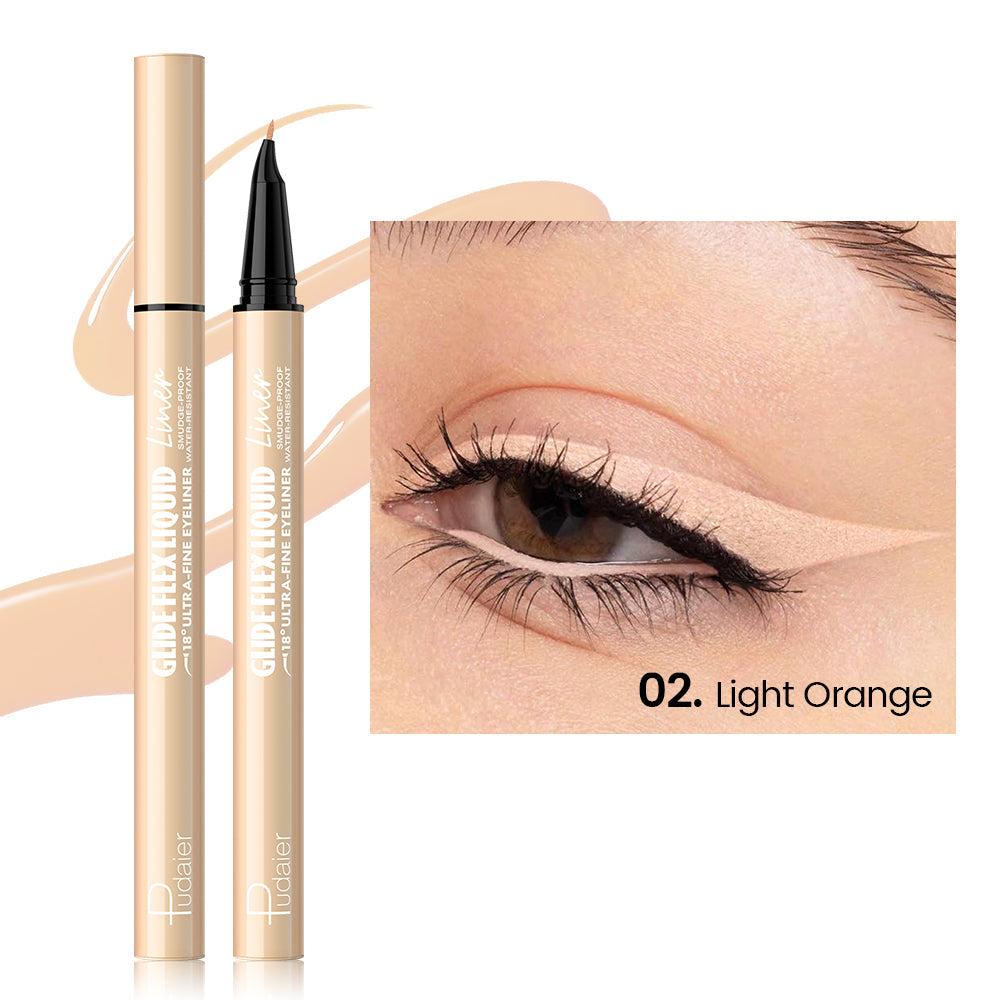 Curved Liquid Colored Eyeliner