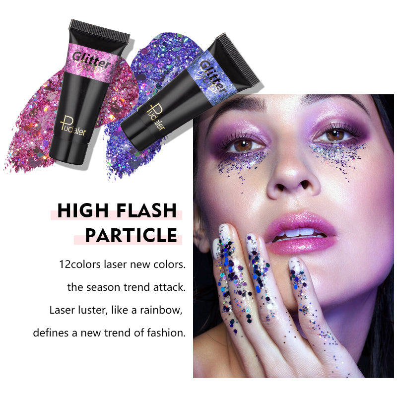 Pudaier Liquid  Face Sequins Glitter