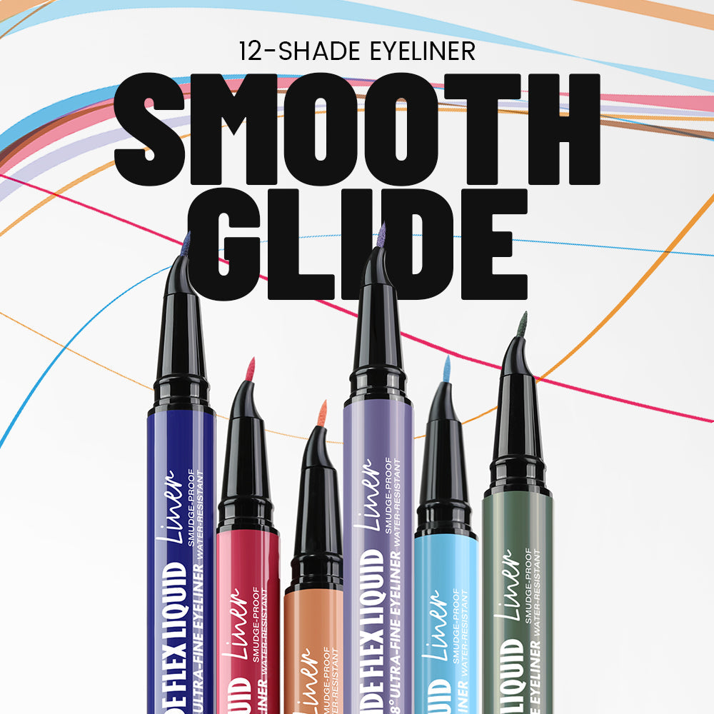 Curved Liquid Colored Eyeliner