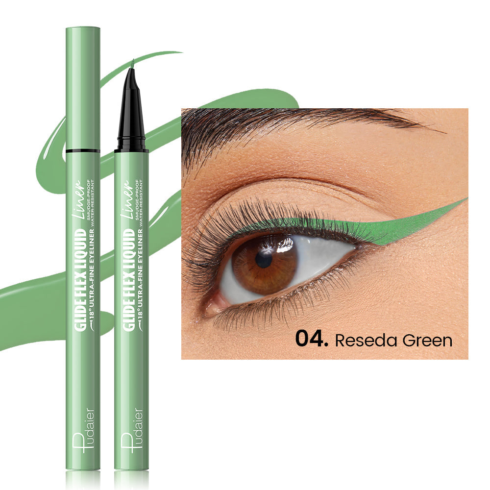 Curved Liquid Colored Eyeliner