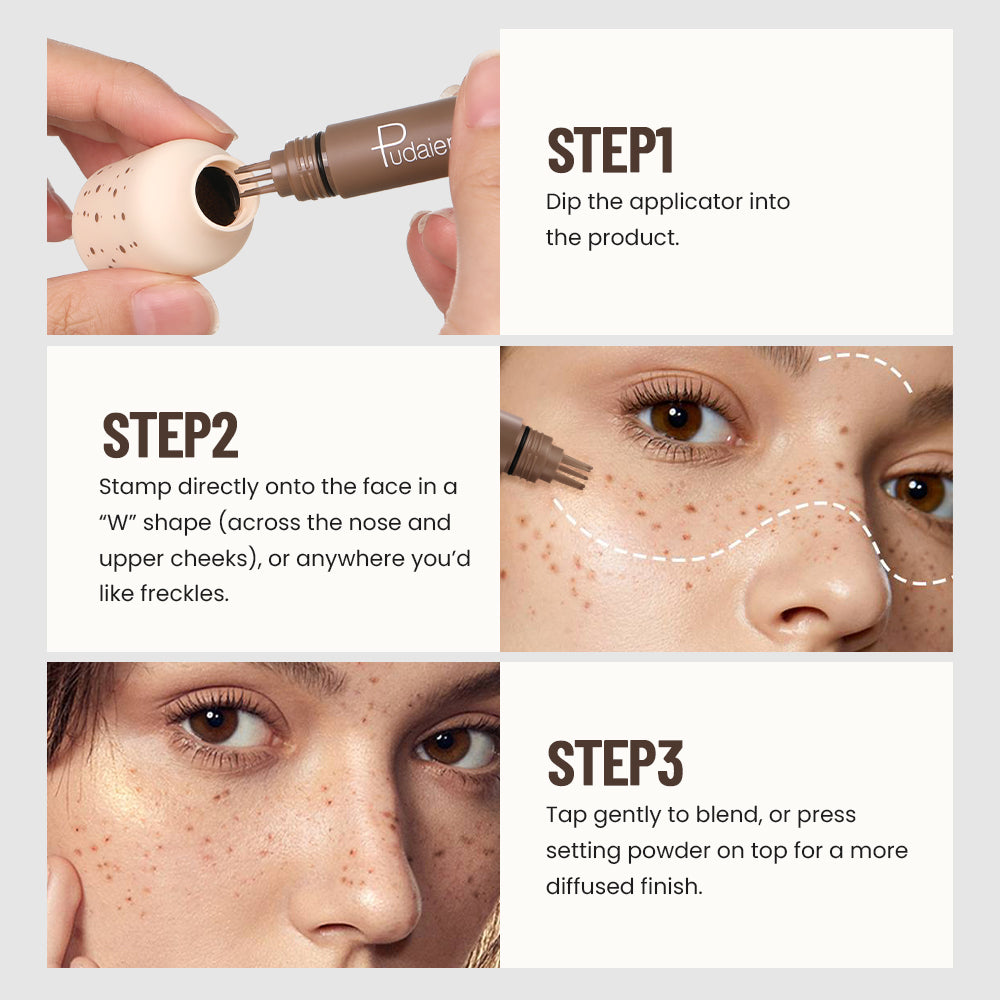 Faux freckle stamp