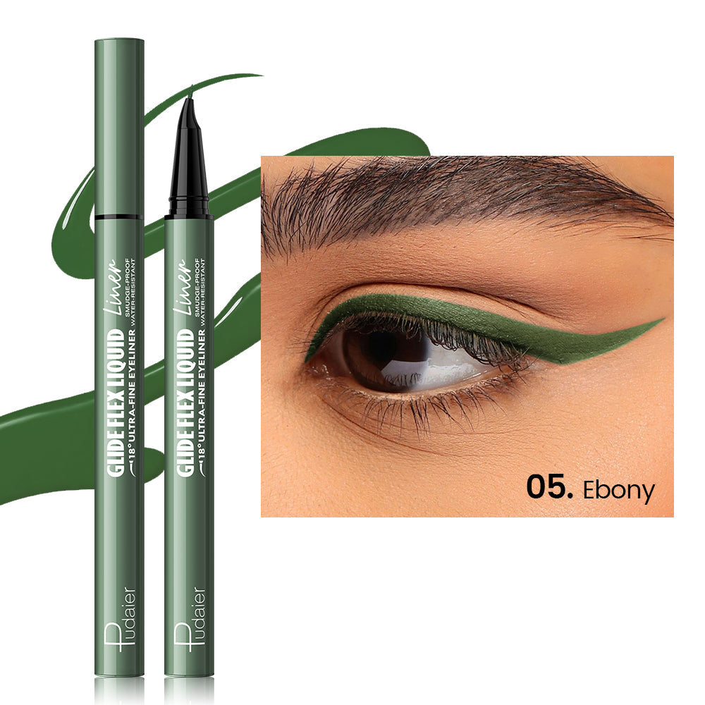 Curved Liquid Colored Eyeliner