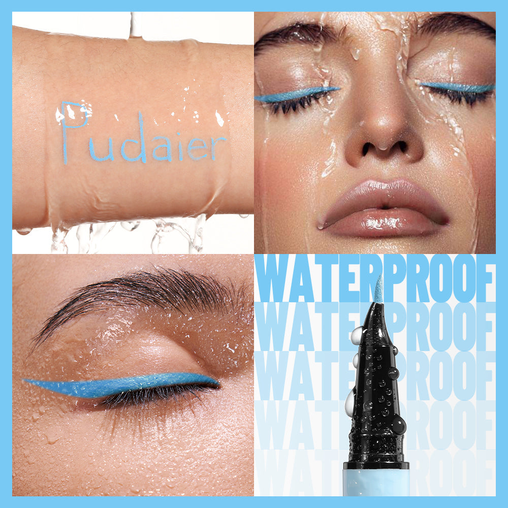 Curved Liquid Colored Eyeliner