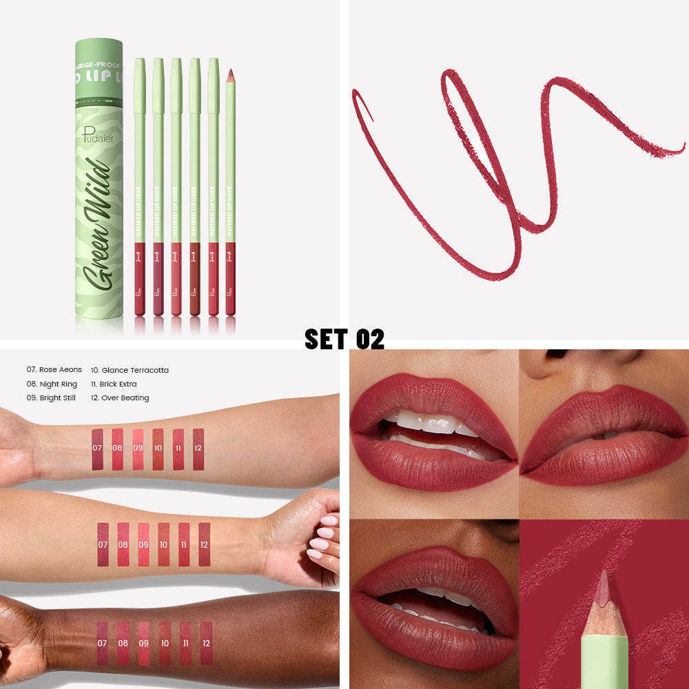 Green Wild Lip Liner Pencil Kit