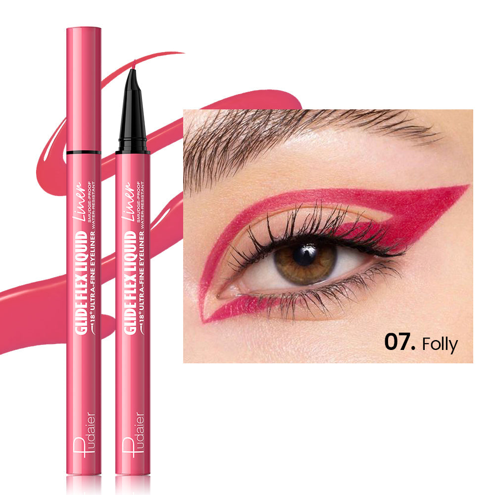 Curved Liquid Colored Eyeliner