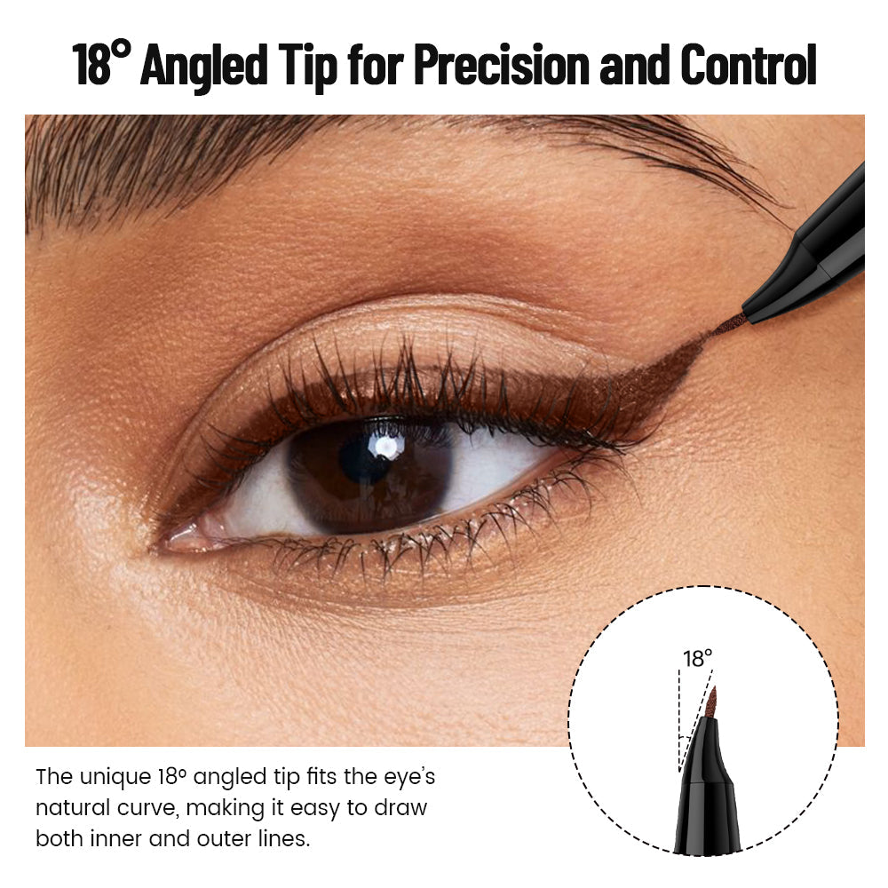 Curved Liquid Colored Eyeliner