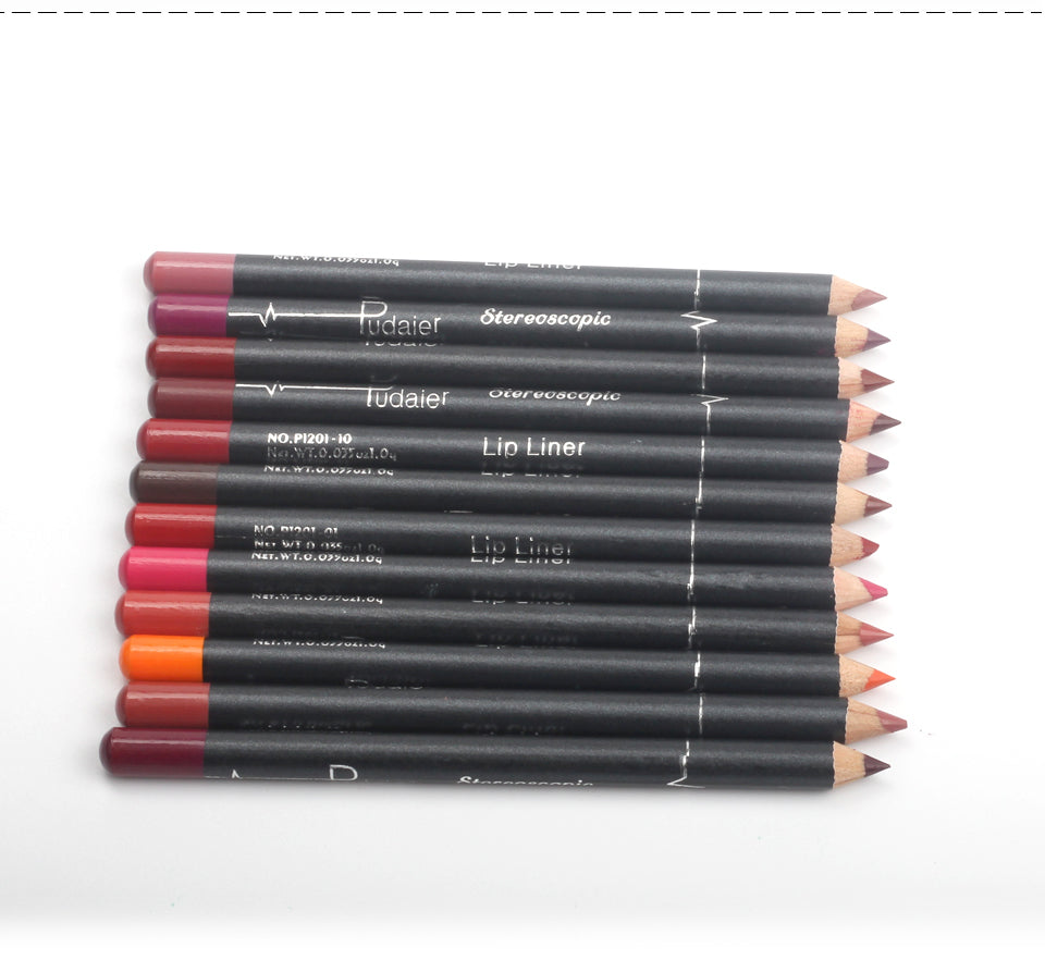 12 PCS Lip Liner Set