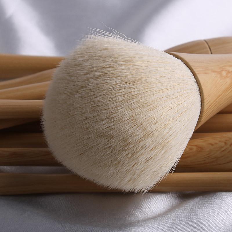 Bamboo Makeup Brush Set-Natural 10 Pieces