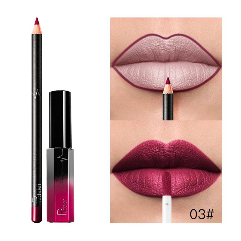 Liquid Lipstick+Lip Liner Set