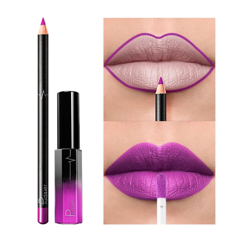 Liquid Lipstick+Lip Liner Set