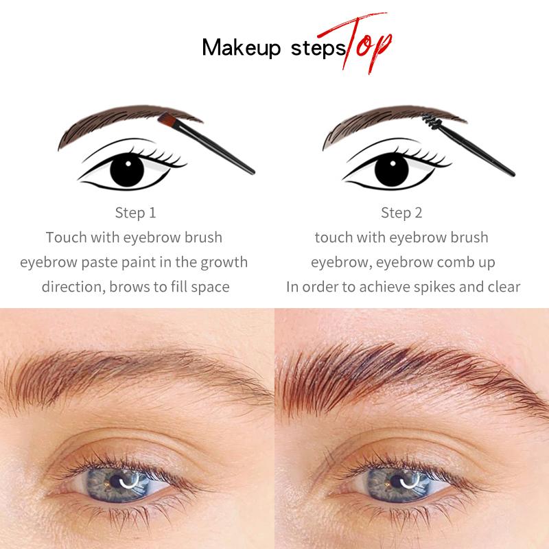 Pudaier® Clear Eyebrow Gel & Colour Eyebrow | Waterproof  Full-pigment