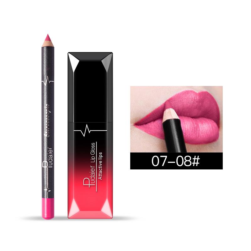 Matte Liquid Lipstick+Lip Liner Kit