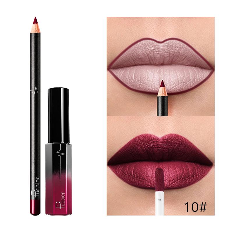 Liquid Lipstick+Lip Liner Set