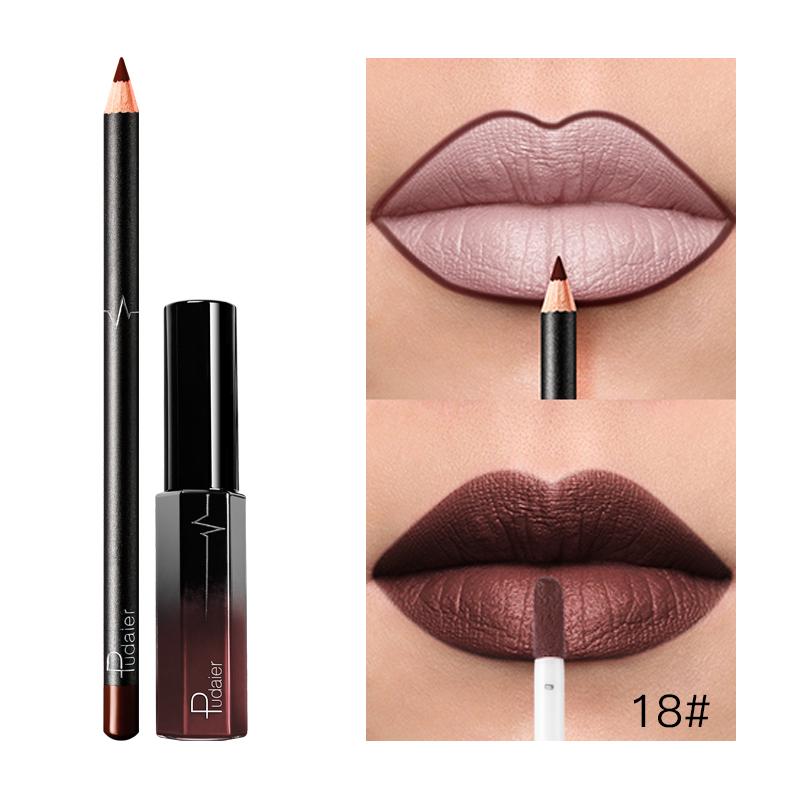 Liquid Lipstick+Lip Liner Set