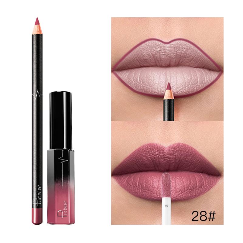 Liquid Lipstick+Lip Liner Set