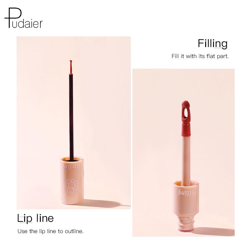 2020 New Pudaier Duo Lip Liner & Matte Liquid Lipstick