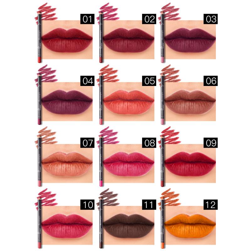 12 PCS Lip Liner Set