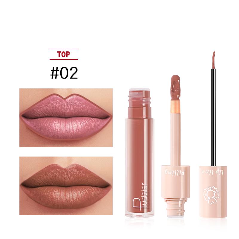 2020 New Pudaier Duo Lip Liner & Matte Liquid Lipstick