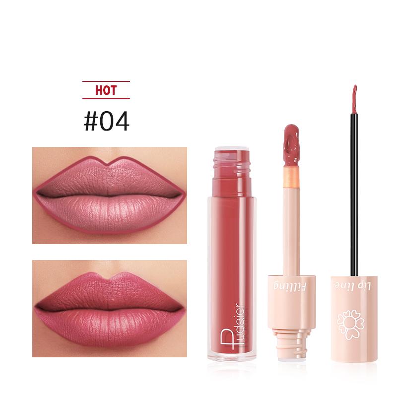 2020 New Pudaier Duo Lip Liner & Matte Liquid Lipstick