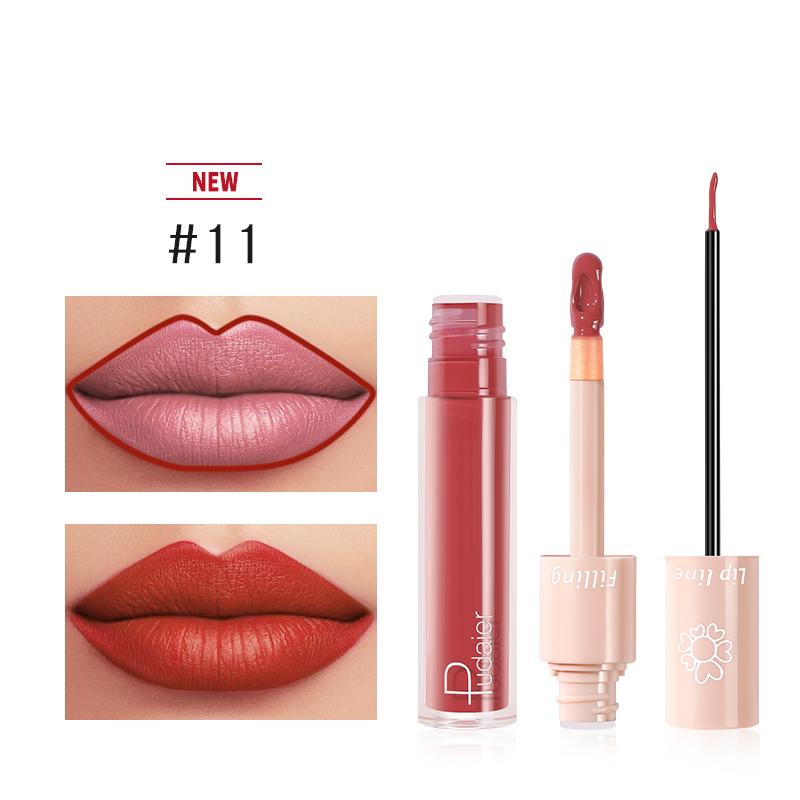 2020 New Pudaier Duo Lip Liner & Matte Liquid Lipstick