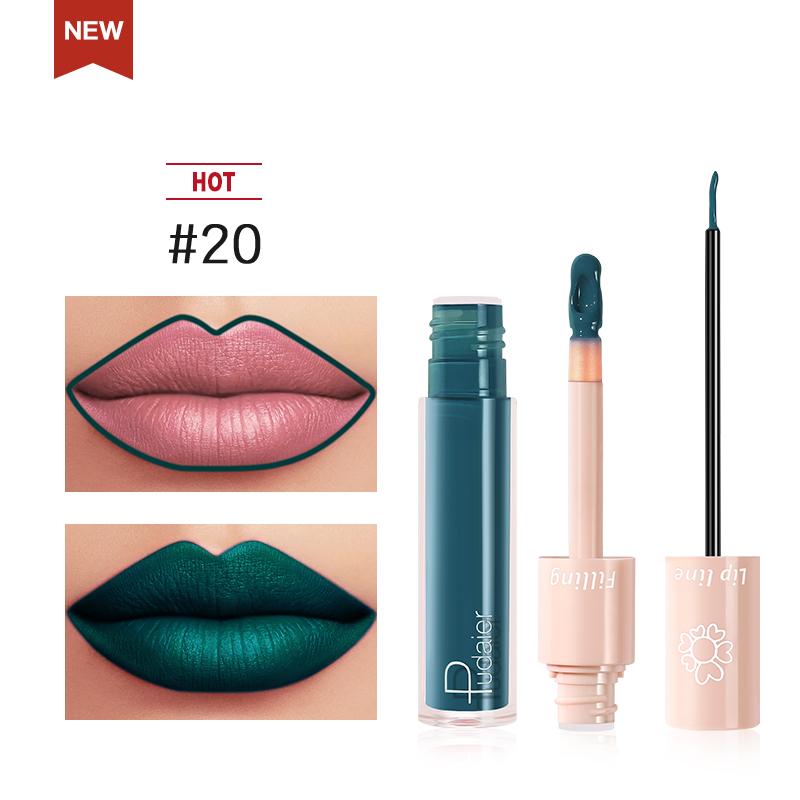 2020 New Pudaier Duo Lip Liner & Matte Liquid Lipstick